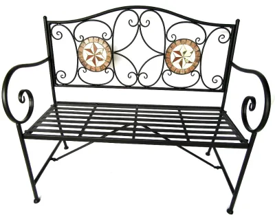 Outdoor Metal Bench Seat Garden Furniture