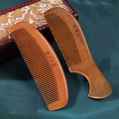 Classic Handmade Wooden Comb No Static No Tangle Hair Brush & Stimulator for Growth Home Use
