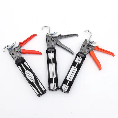 Customized Large-Stroke Thickened Universal Aluminum Alloy Caulking Gun Anti-Overflow Labor-Saving Spray Gun Shandong