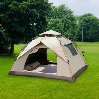 Easy set up auto tent outdoor ultralight 2-3 person camping tent fabric manufacturers pop up automatic backpack tent for sale