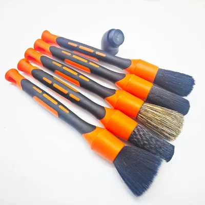 LIJIE ODM OEM PP Material Car Detailing Brush Set for Interior Leather Seat Panel Dust Cleaning Model G-T024-3AB