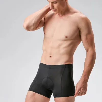 Men's Cooling Cycling Shorts Anti-shock Gel Pad Boxer Anti-Slip Quick-Dry Sport Underpant Print Design Team Discounts Plus Size