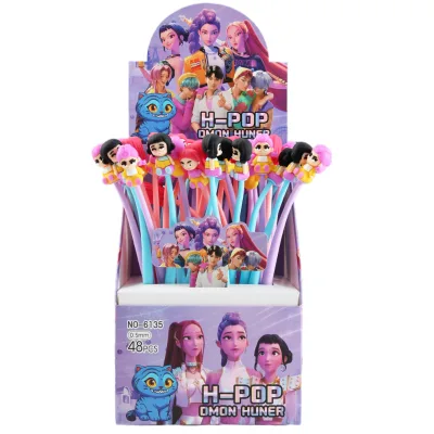 Linda Witch Hunting Squad Swinging Neutral Pen High Beauty Cute Grain Water Pen Cute H-POP Pen Student Learning Stationery
