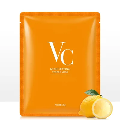 Custom Moisturizing and Whitening Skin Vitamin C Mask Lemon Soothing Beauty Mask