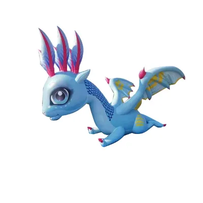 Custom Inflatable Dragon with Wing for Cartoon Designer