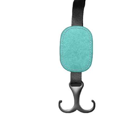 Custom Logo Car Accessories PU Leather Car Hook Seat Back Hanger Car Accessories Comfortable Leather Auto Seat Hook