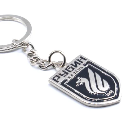 Name Letter Anime Soft Enamel Metal Keychain for Key Organizers