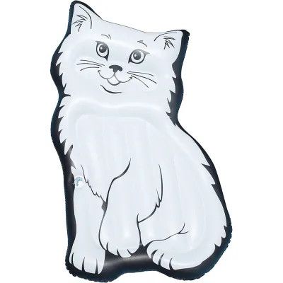 Inflatable Animal Kitty Cat Pool Mattress Summer Water Sports Games for Kids Adults Mat