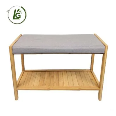 Legend OEM multipurpose collapsible portable modern shoe storage rack bench organizer to save space bamboo wooden shoe rack