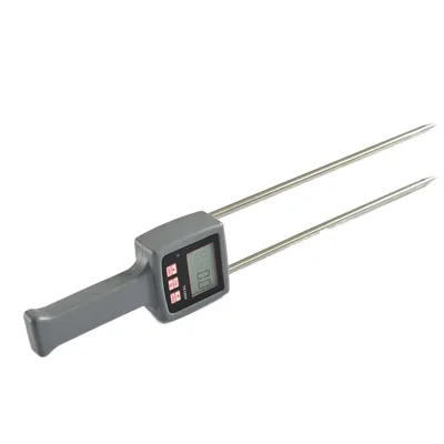 Portable Digital Pin-Type Moisture Meter for Plastic Pellets and Coal, Stainless Steel Probe, for Agriculture Use