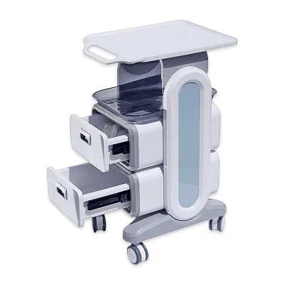 OEM Beauty Salon Storage Rack Trolley Multifunction Equipment Tool Barber Shop Moving Side Cabinet