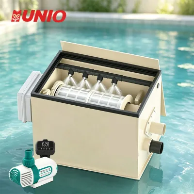 Low Energy Consumption Simple Installation Household Landscape Water Rotary Drum Microfilter