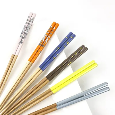 New Custom Sushi Custom Color Wooden Chopsticks Dishwasher Safe  Wedding Favor Chopstick