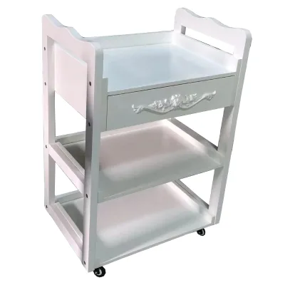 Modern European Style Solid Wood Hairdressing Trolley New 2009# Salon Trolley With Two/Three Layers Optimal for Hotels