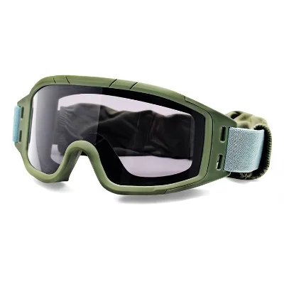 EN166 Adult Tactical Sports Sunglasses Ballistic Goggles Mirrored Lenses PC Frame Shooting Protection Adult Size Safety Glasses