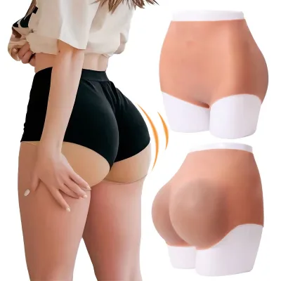 Hot Seller Plus Size Silicone Buttocks Silicone Body Shapers Silicone Pants Triangle Hiding Gaff Underwear for Crossdresser