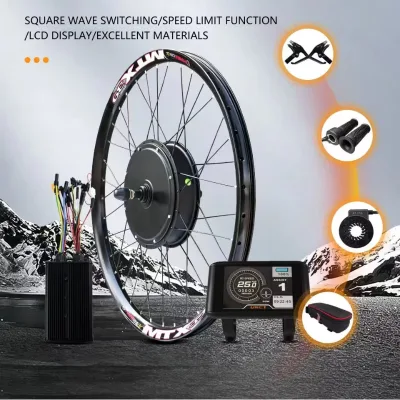 52V 48V 2000w Electric Dirt Bike Conversion Kit with Integrated Lithium Battery and LCD Display Moto Eletrica