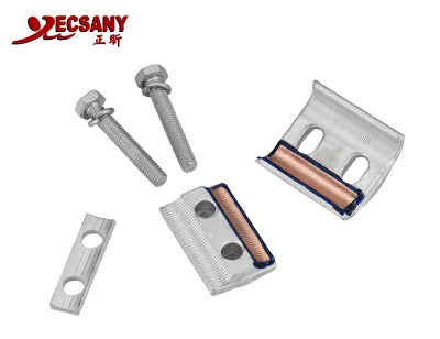 JECSNAY CAPG-B1 Copper Aluminium Bolts-type Parallel Groove PG Clamp for Transmission Line Connects Two Parallel Bare Conductors