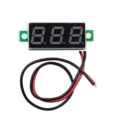 0.28 Inch Two Lines Mini Voltmeter DC2.5V-30V LED Display Voltage Meter Digital Display Voltmeter New