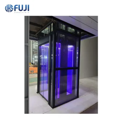 VKSFUJI Brand Modern Design Home Elevator Lift for 2 or 3 Floors Gearless Traction Machine
