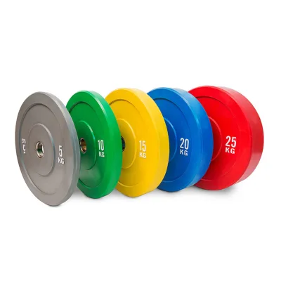 Gym Equipment Rubber Barbell Plate Color Weight Plate LB KG for Sale