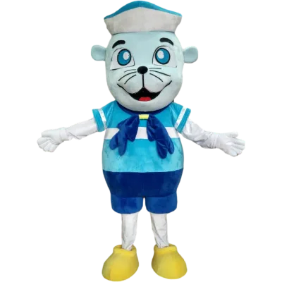 Character Cartoon Animal Fur Blue Rat Mascot Costumes for Sale