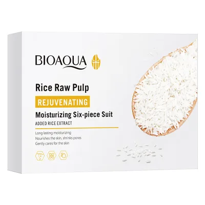 Rice Extract Hyaluronic Acid Luxury Set for Brightening, Rice Ferment Skincare Collection Routine for Normal/Dry/Sensitive Skin