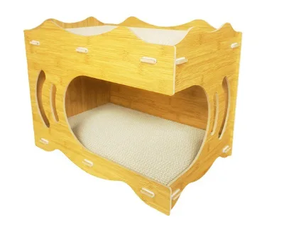 Eco-Friendly Cardboard Cat House Scratcher Removable Cat Shelter Large Indoor Storage Cat Cardboard House