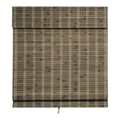 White Roll-up Bamboo Blinds