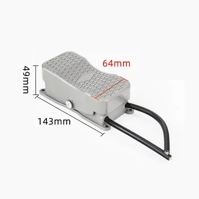 Foot Switch YDT1-101, 3A/400V, Aluminum Alloy Casing, Foot-activated Self-resetting