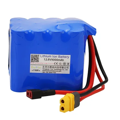 Custom 12.8V 9000mAh LiFePO4 Battery Pack OEM Custom for AGV AMR Fish Finder Robotic Lawn Mower Emergency Light Toys CE
