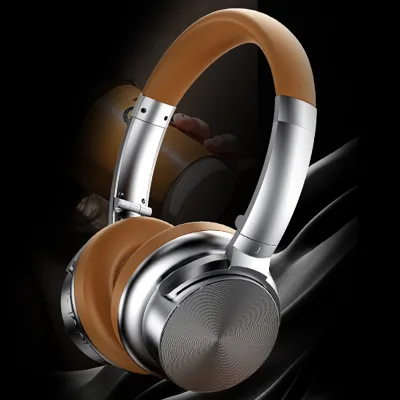 A53 ANC Active Noise Reduction Retro Metal BT Stereo Wireless Headphone Stereo Sports Model Digital Display LED Headset Earphone