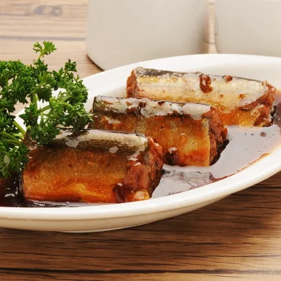 Japanese Style Seasoned Ready-to-Eat Marinated Pacific Saury Soy Sauce Prepared Pickled Saury Fish for Sushi Bento