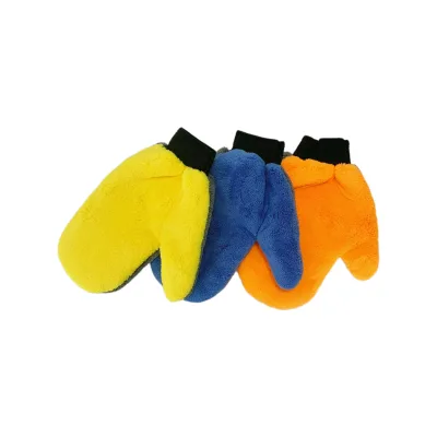 SEQ Super Car Wash Mitt Car Hand Soft Towel Microfiber Chenille Car Cleaning Sponge Block