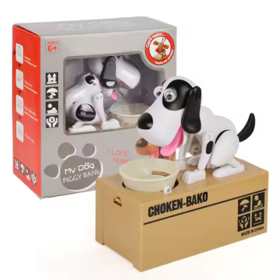 Selling Money Puppy Piggy Banks Cute Gifts Desk Ornaments Plastic Piggy Banks