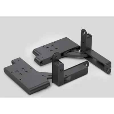 Patent design concealed corner hinge for aluminum door