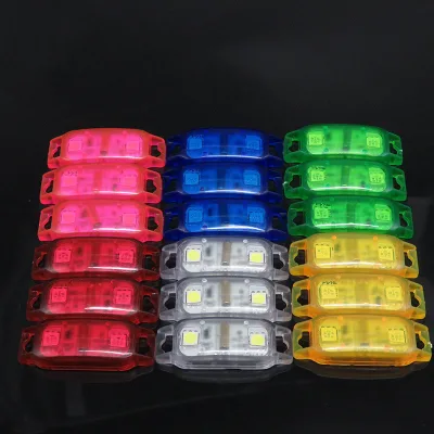 ABS Colorful Vibration Luminous Warning Small Flash Shoe Lace Light for Night Running
