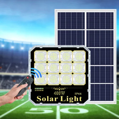 Durlitecn IP66 Outdoor Waterproof Outdoor Solar LED Flood Light With Remote Control Dimming 100W Solar Flood Light