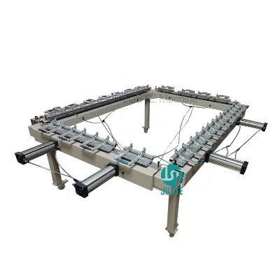 Pneumatic Screen Stretcher Electrical Salon Screen Canvas Frame Mechanical Industry Semi Automatic Stretching Machine