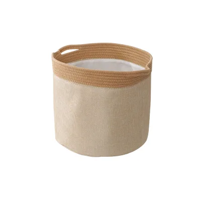 Cotton Rope Storage Baskets Large Woven Basket Laundry Basket