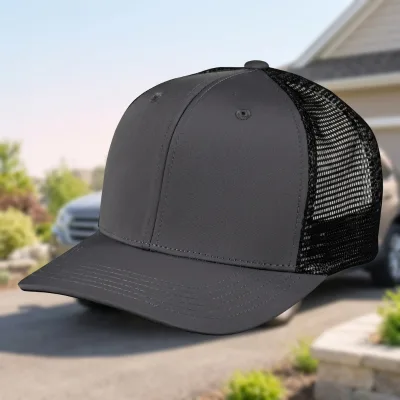 Trucker Cap 100% Polyester Color Blocking Mesh Fashion Breathable Hand Embroidery Custom Logo for Summer