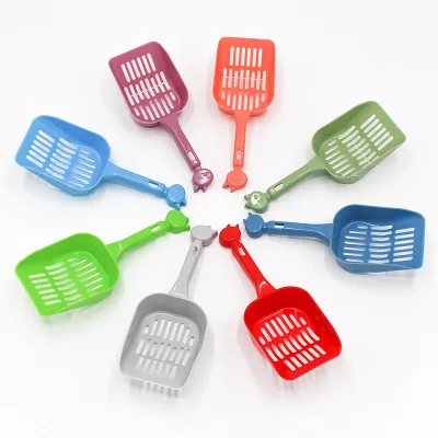 Hot Selling Portable Convenient Hollowed Out Cat Litter Shovel Poop Pick up and Clean Pet Cats Shovel Scoop