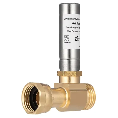 TMOK DN20 3/4" NH Straight Stainless Steel Water Hammer Arrestor Valve for Washing Machine