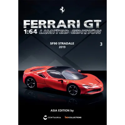 Tarmac Works IXC.FSD.FE.003-E CENTAURIA x IXO COLLECTIONS FER-RARI GT 1/64 FER-RARI SF90 STRADALE 2019 English Version