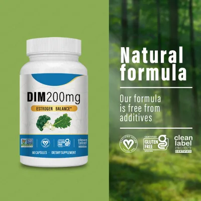DIM Supplement 200 mg Balance for Women & Men | Hormone Balance, Hormonal Acne Supplements, Menopause, Antioxidant Support