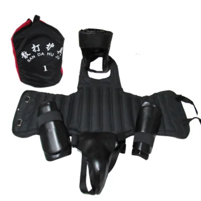In-stock Sanda Protective Gear Set for Taekwondo Boxing Competition Training Thickened PU Leather Eco-Friendly Adults Children