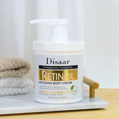 Natural Retinol Body Lotion Cream Vitamin E Aging Skin Care Wrinkles Reduce Moisturizing Nourishing Dry Skin Body Cream Lotion