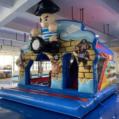 Commercial Inflatable Children Playground Jumping Castle Bounce House with Water Slide  for Outdoor Events