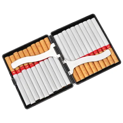 New Black Smoke Cigarette Case Wholesale Vintage Cigarette Box Unique Design Plastic Cigarette Case