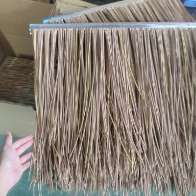 Durable Eco-Friendly Plastic Grass Artificial Thatch Roof Cover for Theme Parks and Outdoor Use